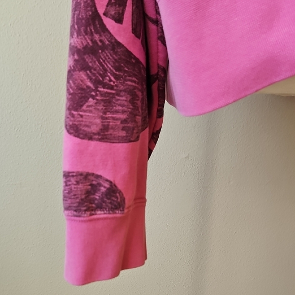 Nike Icon Clash Pink Scribble Swoosh Cropped Sweatshirt 2X - Picture 6 of 12